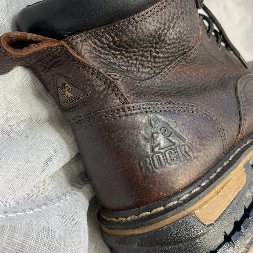 Rocky Ironclad leather waterproof lace up boots almost NEW